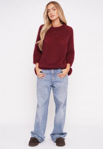 Пуловер с рукавом три четверти