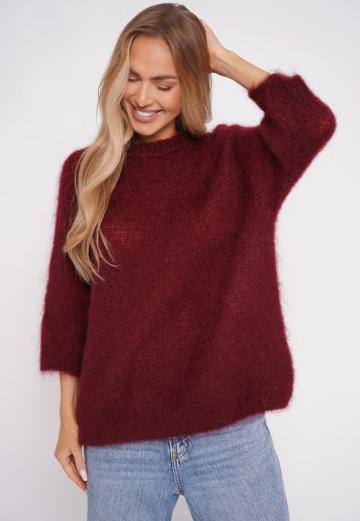 Пуловер с рукавом три четверти