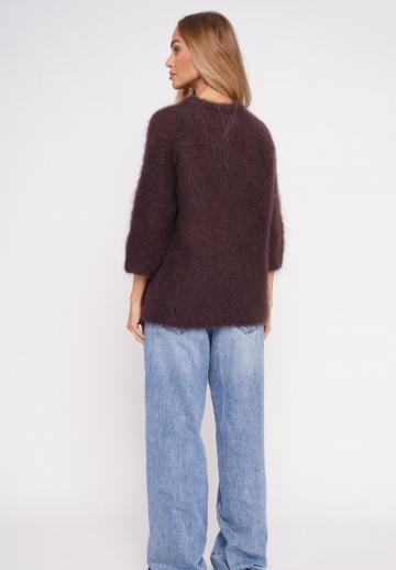 Пуловер с рукавом три четверти