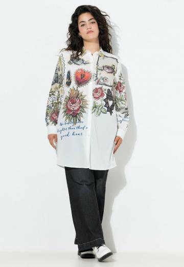 Длинная блузка