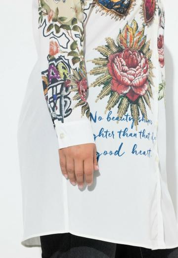 Длинная блузка