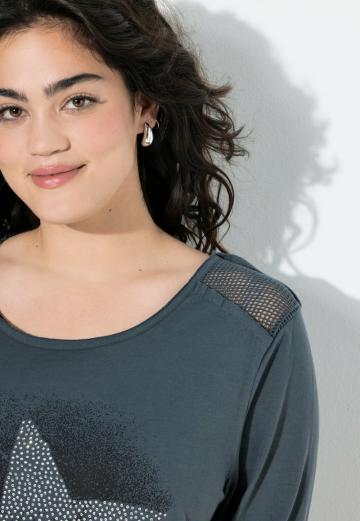 Майка с рукавом три четверти