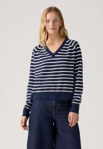 Пуловер в полоску
