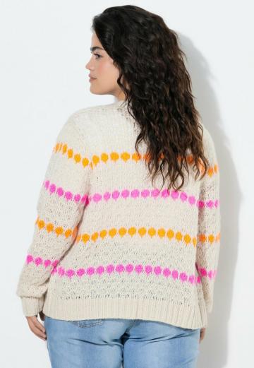 Жаккардовая вязаная кофта