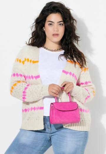 Жаккардовая вязаная кофта