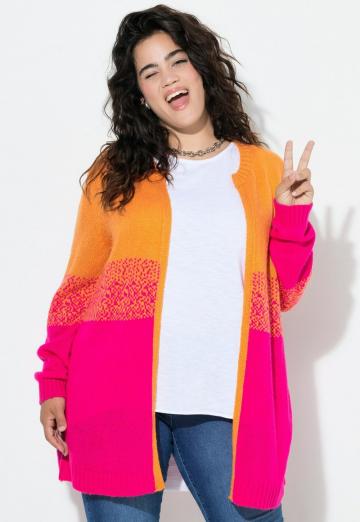 Жаккардовая вязаная кофта