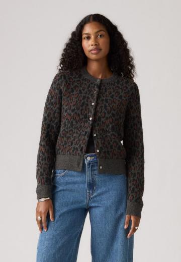 Жаккардовая вязаная кофта