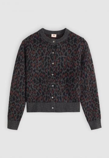 Жаккардовая вязаная кофта