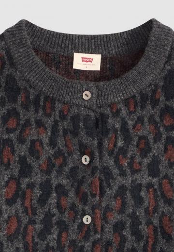 Жаккардовая вязаная кофта