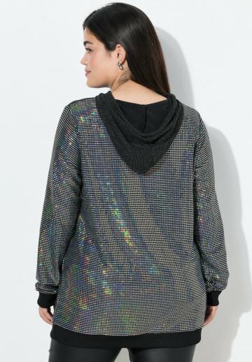 Пуловер с капюшоном