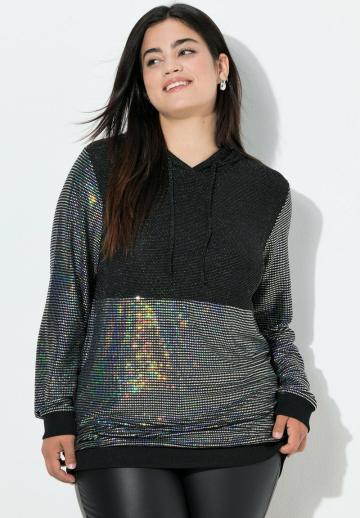 Пуловер с капюшоном