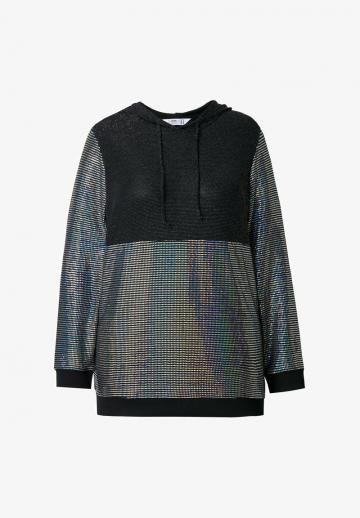 Пуловер с капюшоном