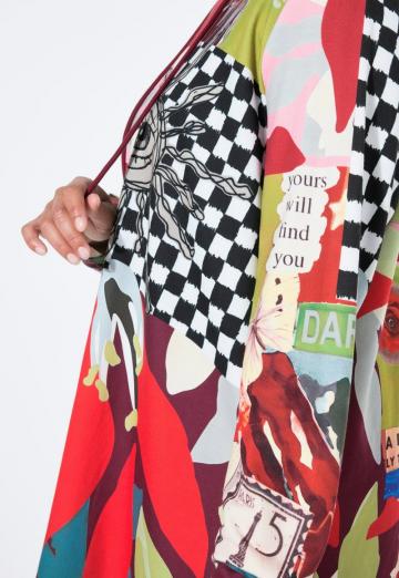 Пуловер с капюшоном