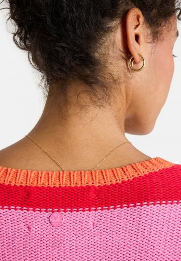 Пуловер в полоску