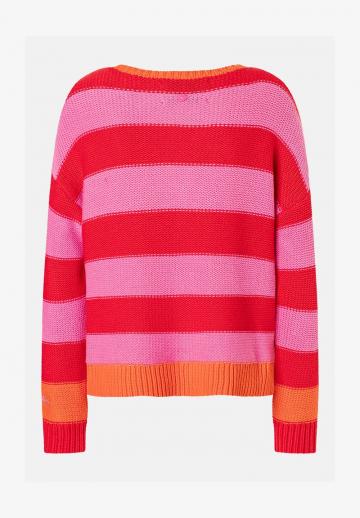 Пуловер в полоску