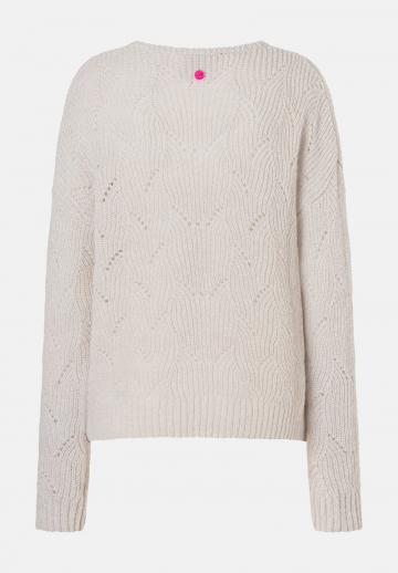 Пуловер с вырезом V