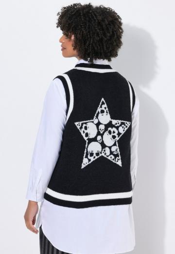 Пуловер без рукавов