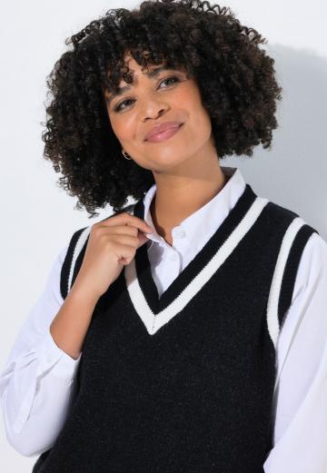 Пуловер без рукавов