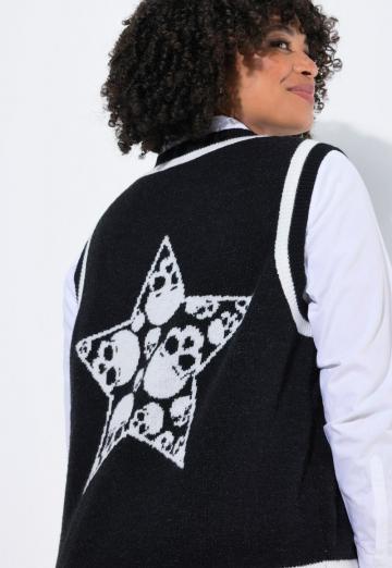 Пуловер без рукавов