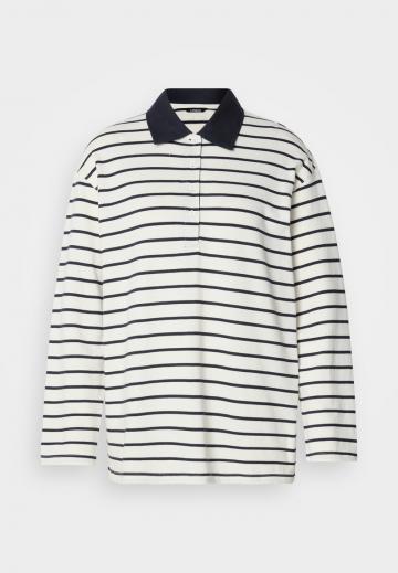 Пуловер с воротником поло