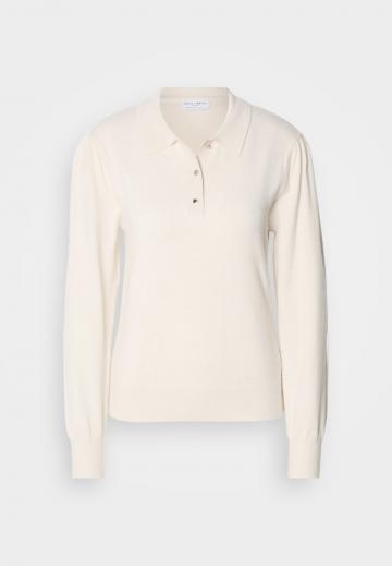 Пуловер с воротником поло