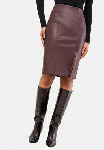 Кожаная юбка