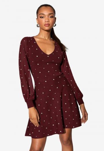 Вязаное платье