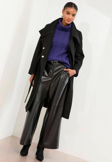 Шерстяное пальто