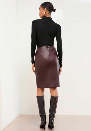 Кожаная юбка