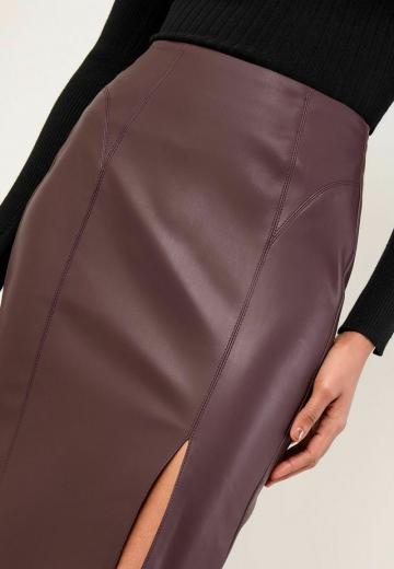 Кожаная юбка