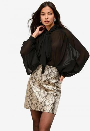 Кожаная юбка