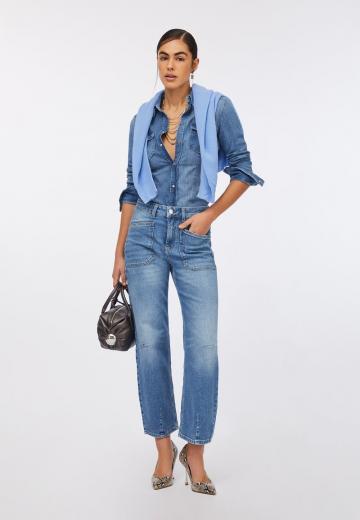 Джинсовая блузка