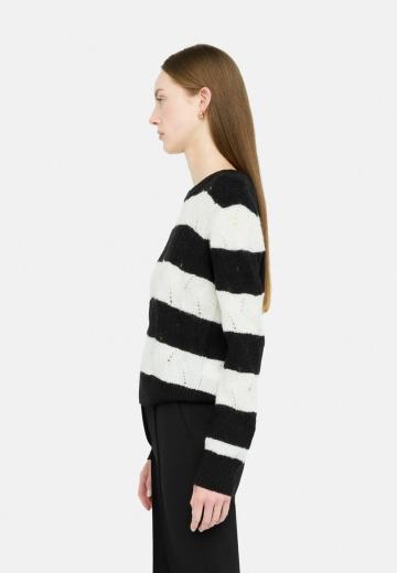 Пуловер в полоску