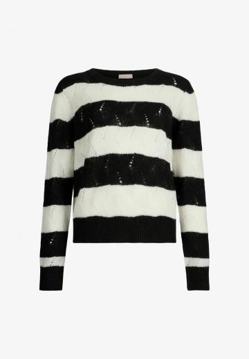 Пуловер в полоску