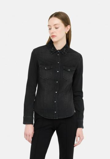 Джинсовая блузка