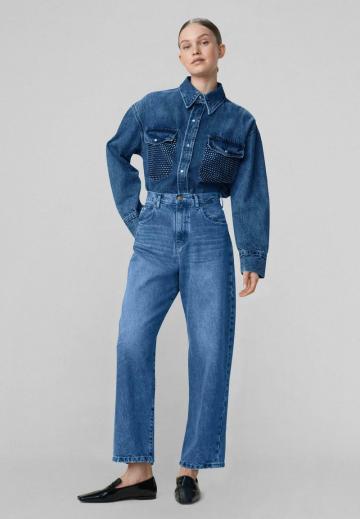 Прямые джинсы