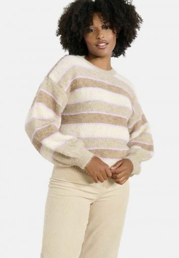 Пуловер в полоску