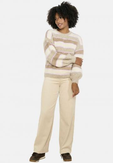 Пуловер в полоску