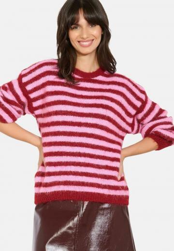 Пуловер в полоску