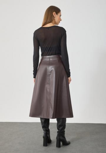Кожаная юбка