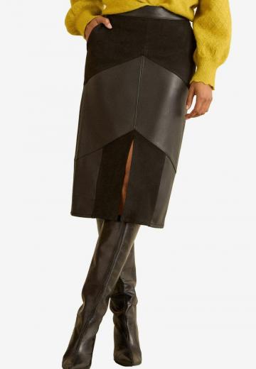 Кожаная юбка