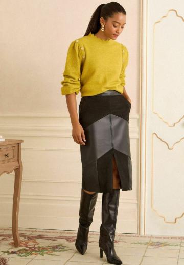 Кожаная юбка