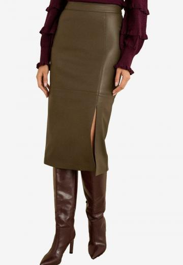 Кожаная юбка