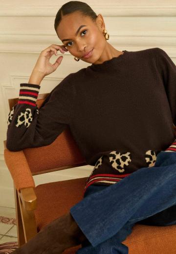 Длинный пуловер