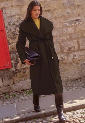 Шерстяное пальто