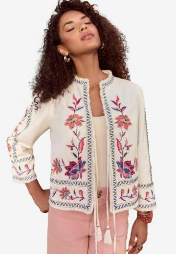 Жаккардовая вязаная кофта