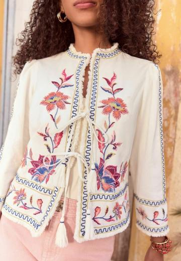 Жаккардовая вязаная кофта