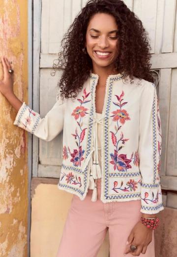 Жаккардовая вязаная кофта