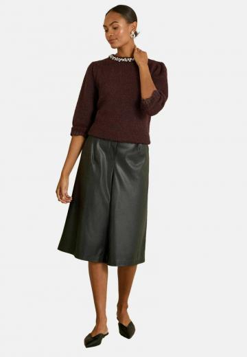 Пуловер с рукавом три четверти