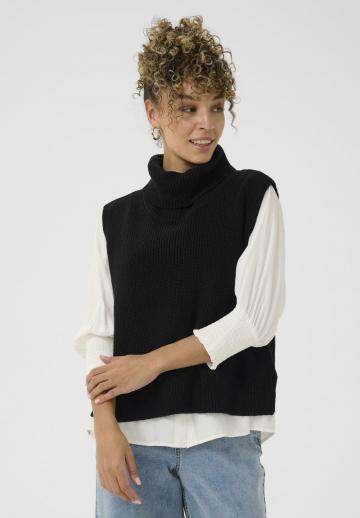 Пуловер без рукавов